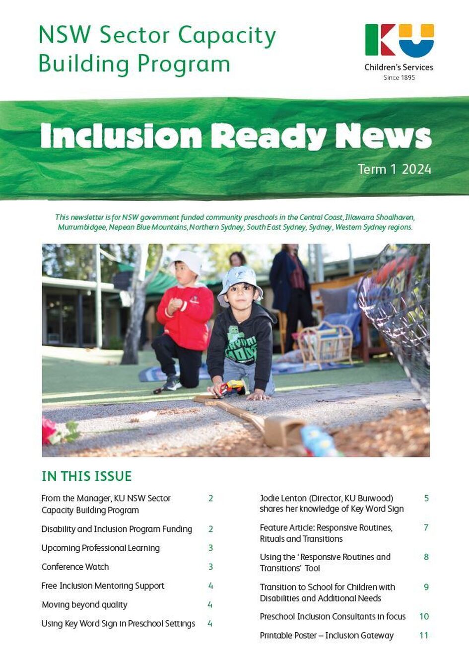 Inclusion Ready News Term 1 2024