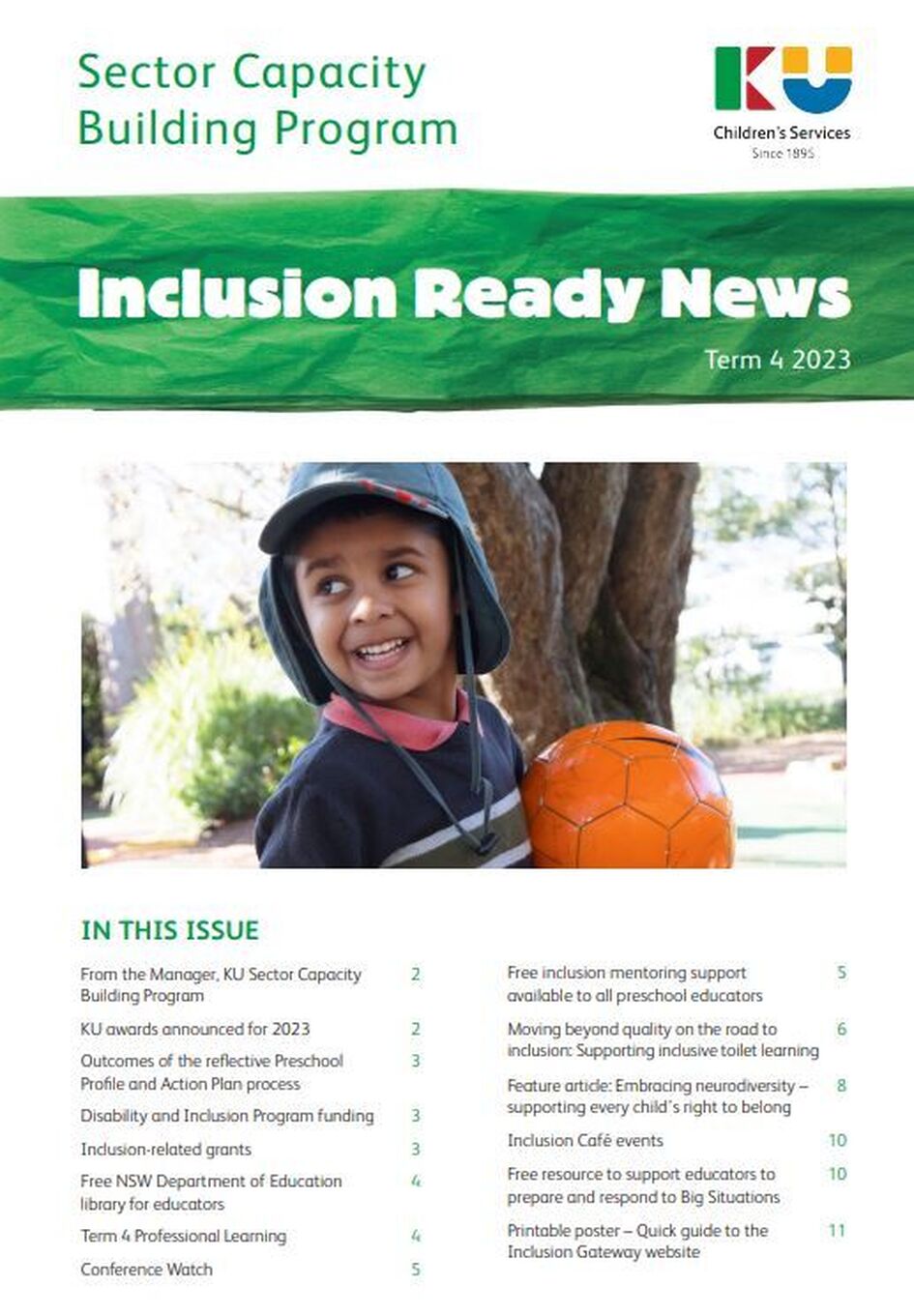 Term 4 2023 Inclusion Ready News front page