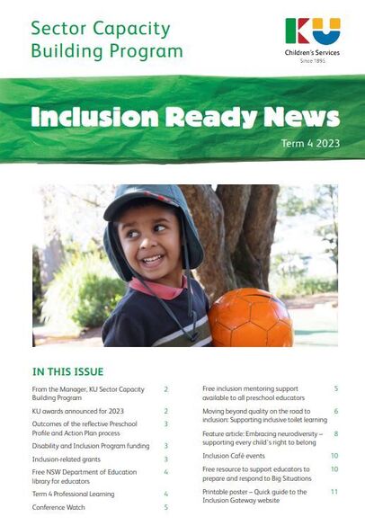 Term 4 2023 Inclusion Ready News front page